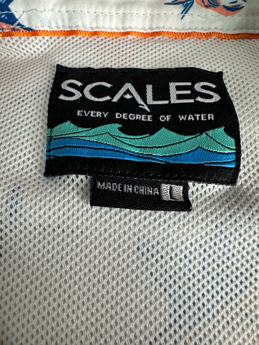SCALES GEAR Mens  TROPICAL SLAM BUTTON DOWN. Size Large - Picture 5 of 8